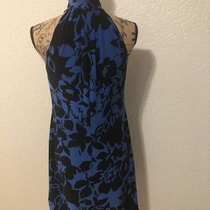 Ralph Lauren Black Floral Print Dress Size 6